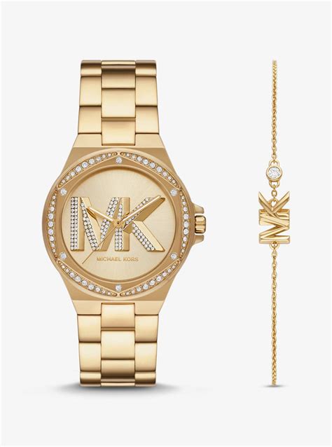 michael kors 76733620494|Lennox Pavé Gold.